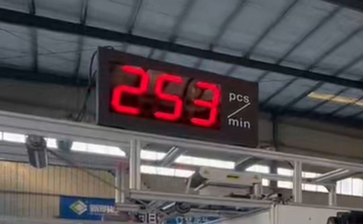 We made it to the 250 bags/min!